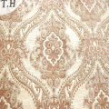 Tejido de lujo al por mayor de la cortina del sofá de la tapicería del telar jacquar del diseño floral de la flor